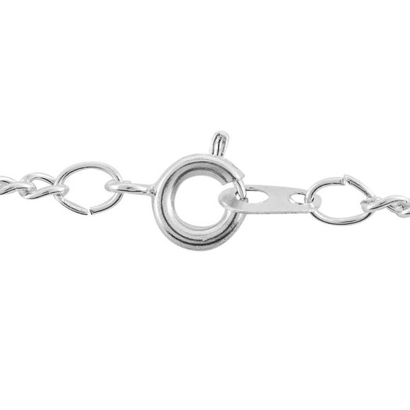 Abalone Shell and Austrian Crystal Butterfly Pendant Necklace 18 Inches - Picture 4 of 5